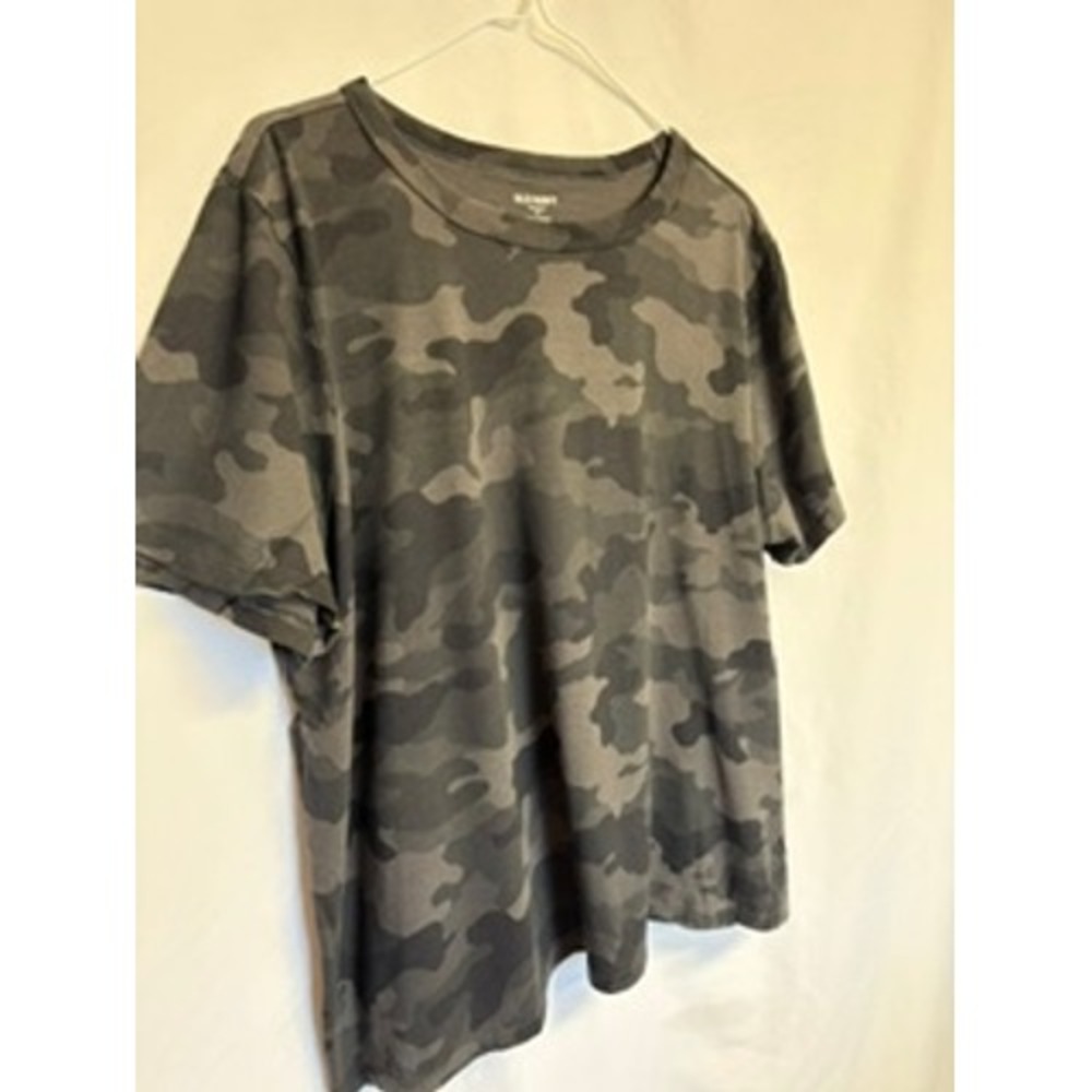 Old Navy EveryWear Womens Camo T-Shirt Grey Charcoal Camouflage Tee XL - Picture 2 of 5